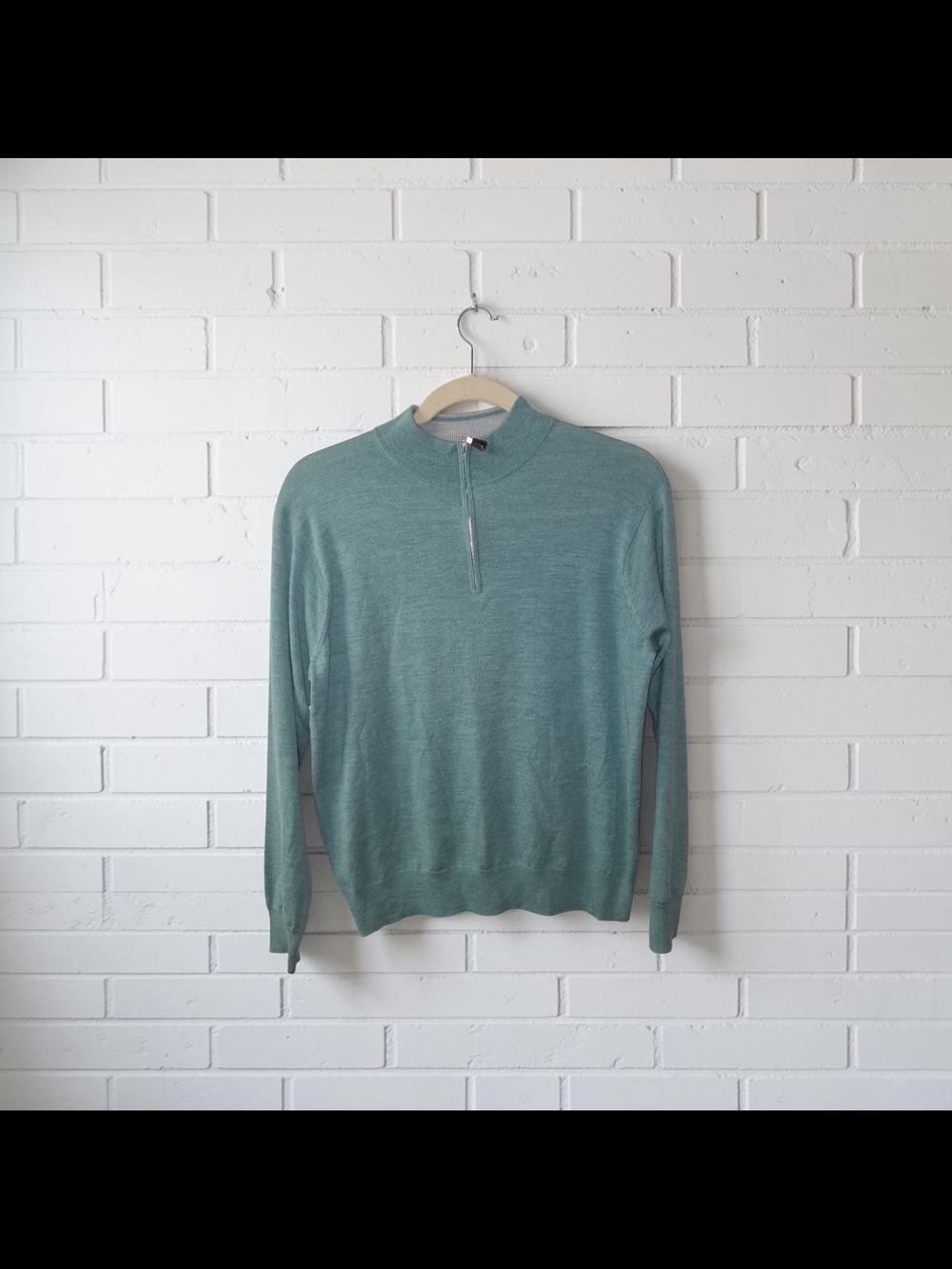 Peter Millar Men's Quarter-Zip Sweater - Seafoam Green